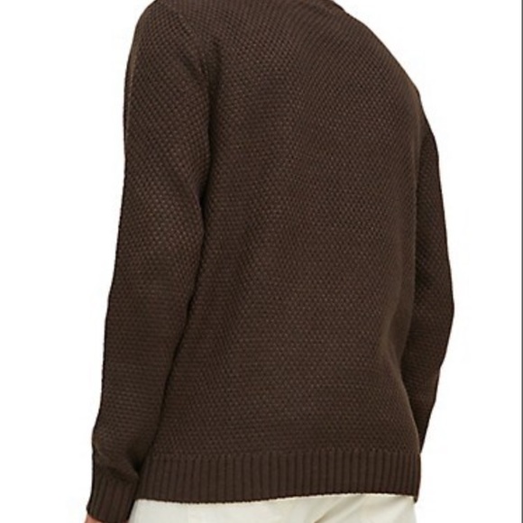 NWT Jack & Jones Brown Cable-Knit Crewneck Sweater Size Large - Picture 2 of 5
